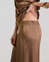 Cole Satin Trousers | Maple