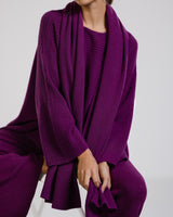 Ribbed Shawl | Violet