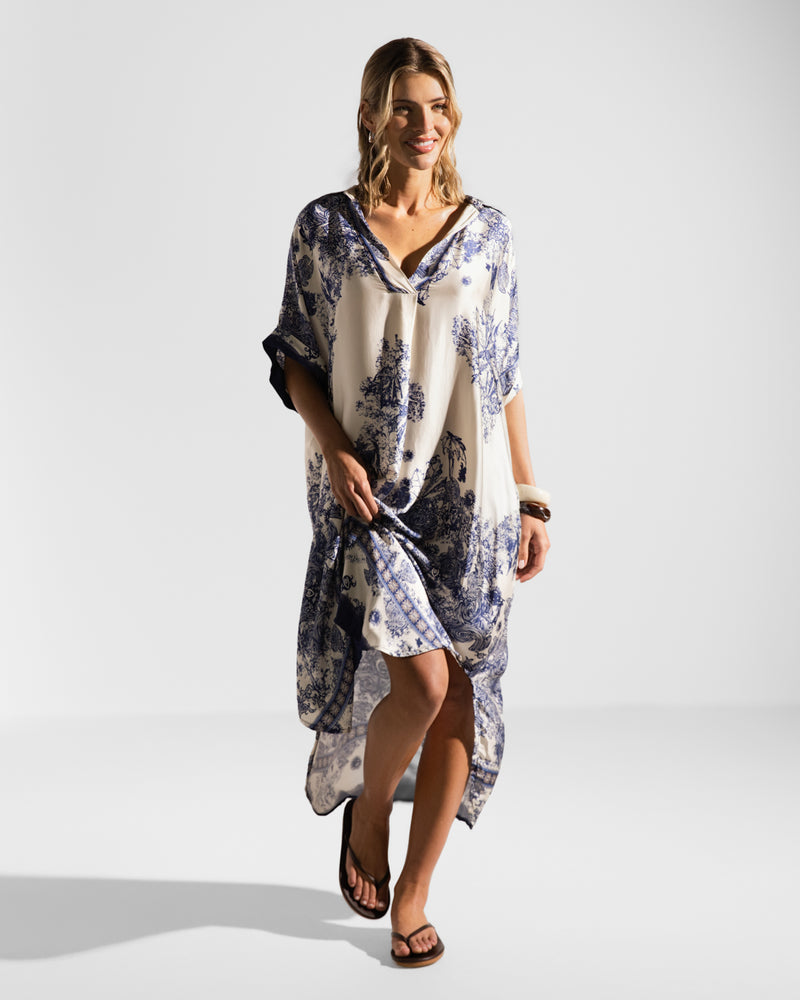 Ottilie Silk Kaftan Dress Ottilie Silk Kaftan Dress