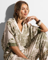 Ottilie Silk Top | Khaki