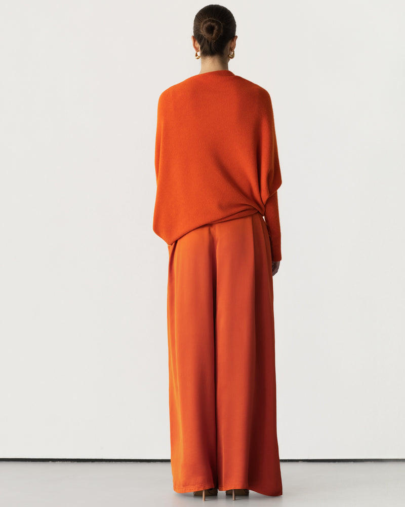 Asymmetric Draped | Burnt Orange