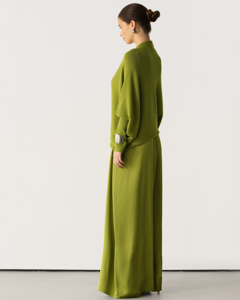 Asymmetric Draped | Olive Green