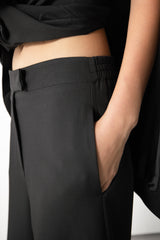 Spencer Tailored Elastic Waist Trousers | Black