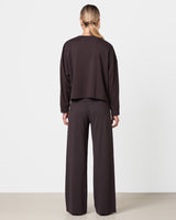 Yumi Striped Top | Chocolate Brown