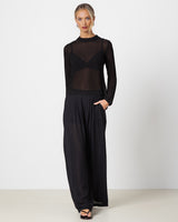 Lola Sheer Top | Black