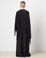 Emberly Lightweight Poncho | Black