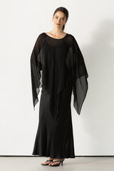 Emberly Lightweight Poncho | Black