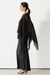 Emberly Lightweight Poncho | Black