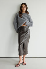 Naomi Sweater | Light Grey | Alpaca Blend