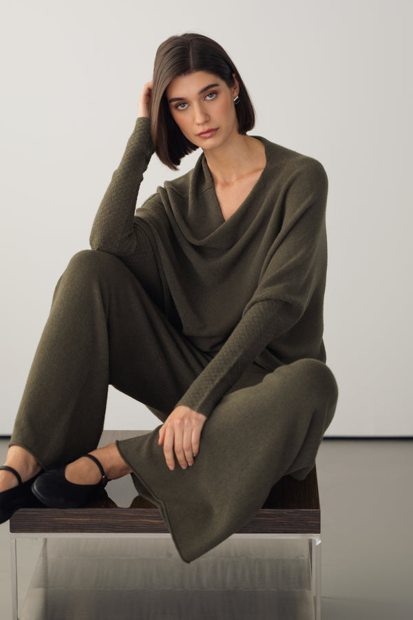 Asymmetric Draped | Khaki