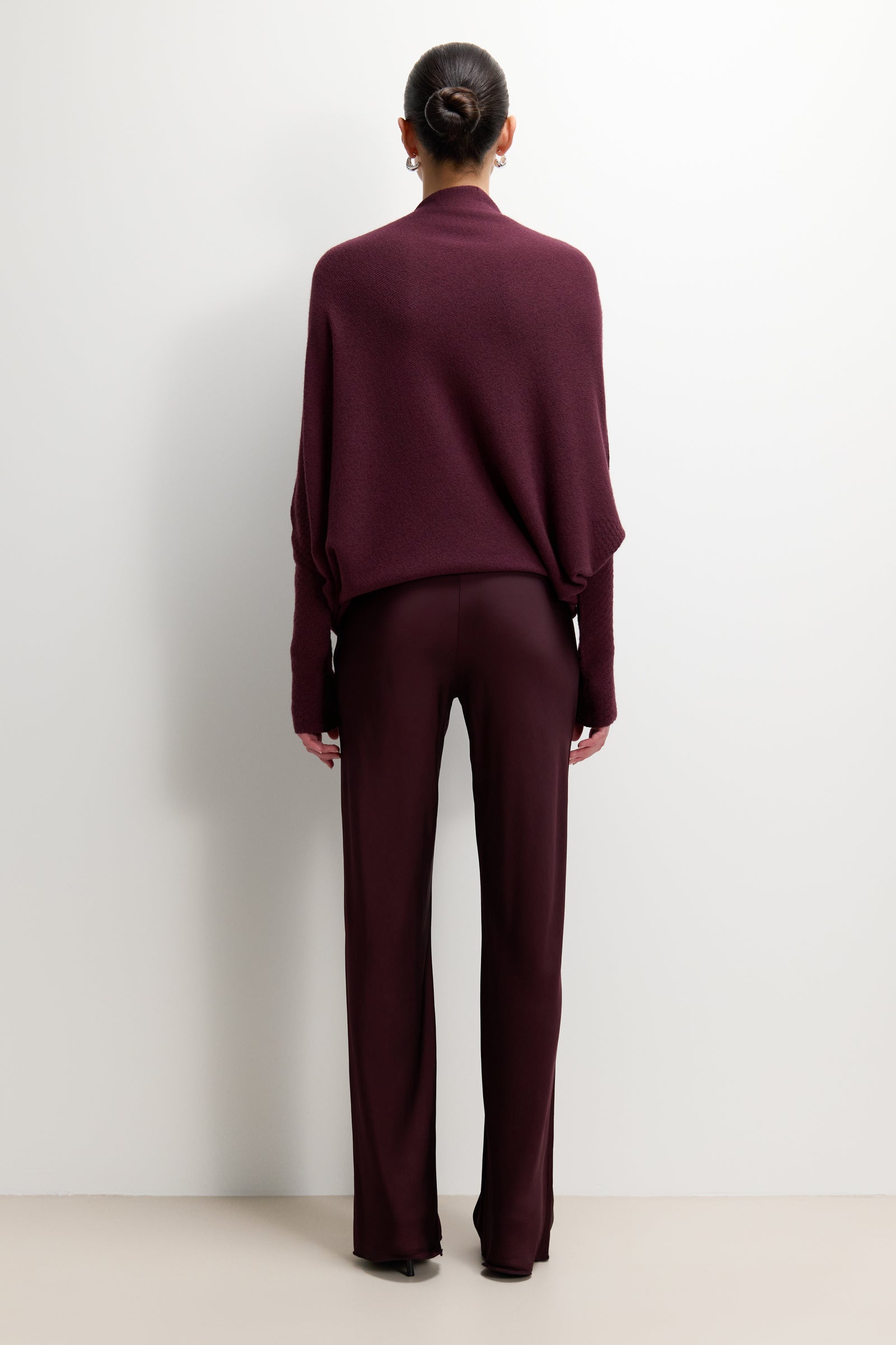 Asymmetric Draped | Amethyst Plum | Seamless Knit – JAKI