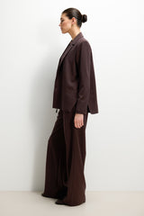 Neve Drawstring Trousers | Espresso Brown