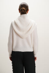 Evie Triangle Maxi Scarf | Ivory | Alpaca-Wool Blend