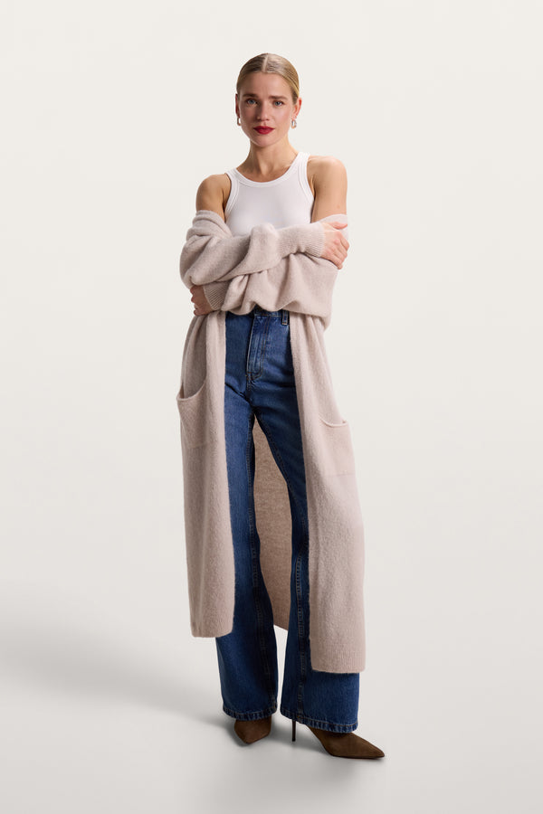 Yasmin Open Cardigan | Beige | Alpaca Blend