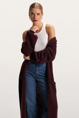 Yasmin Open Cardigan | Amethyst Plum | Alpaca Blend