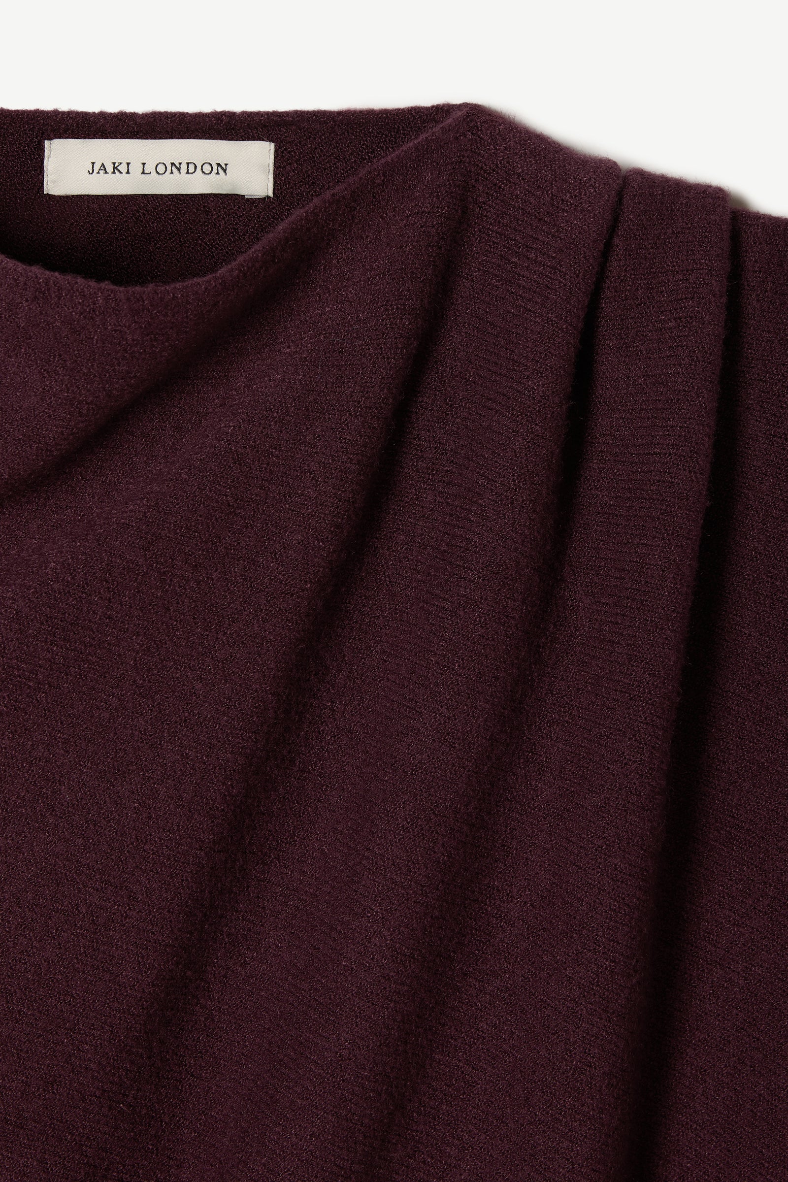 Asymmetric Draped | Amethyst Plum | Seamless Knit – JAKI display picture 1
