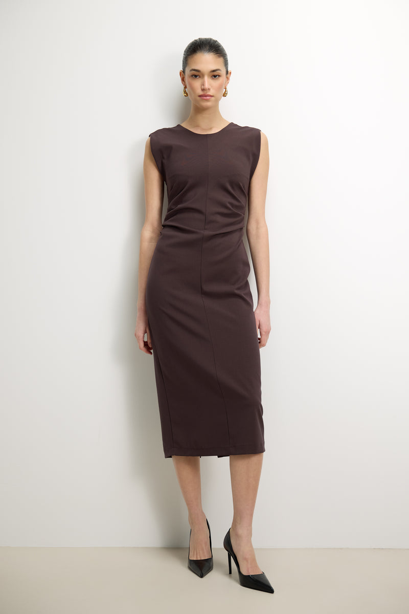 espresso brown cocktail dress Kai