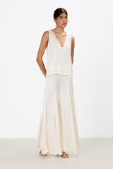 Gigi Satin Trousers | Ivory