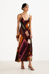 Anne Slip Dress | Sunset Geo