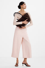 Sylvie V Neck Featherweight Top | Blush | Modal-Silk