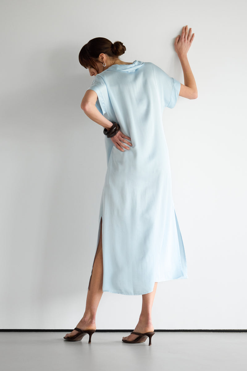 kaftan satin dress Sehr Emerald Green Quality Satin Plain Tie kaftan Dress  House Of Haniya