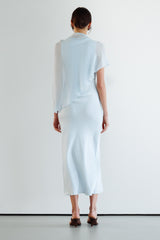Sabrina Sleeveless Satin Dress | Glacier