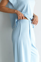 Blanchett Pleated Trousers | Dusty Blue