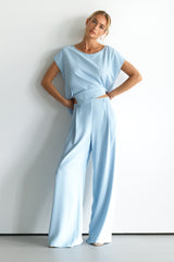 Blanchett Pleated Trousers | Dusty Blue