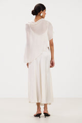 Anne Slip Satin Dress | Ivory