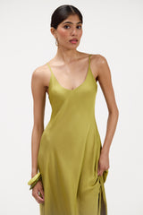 Anne Slip Satin Dress | Fern