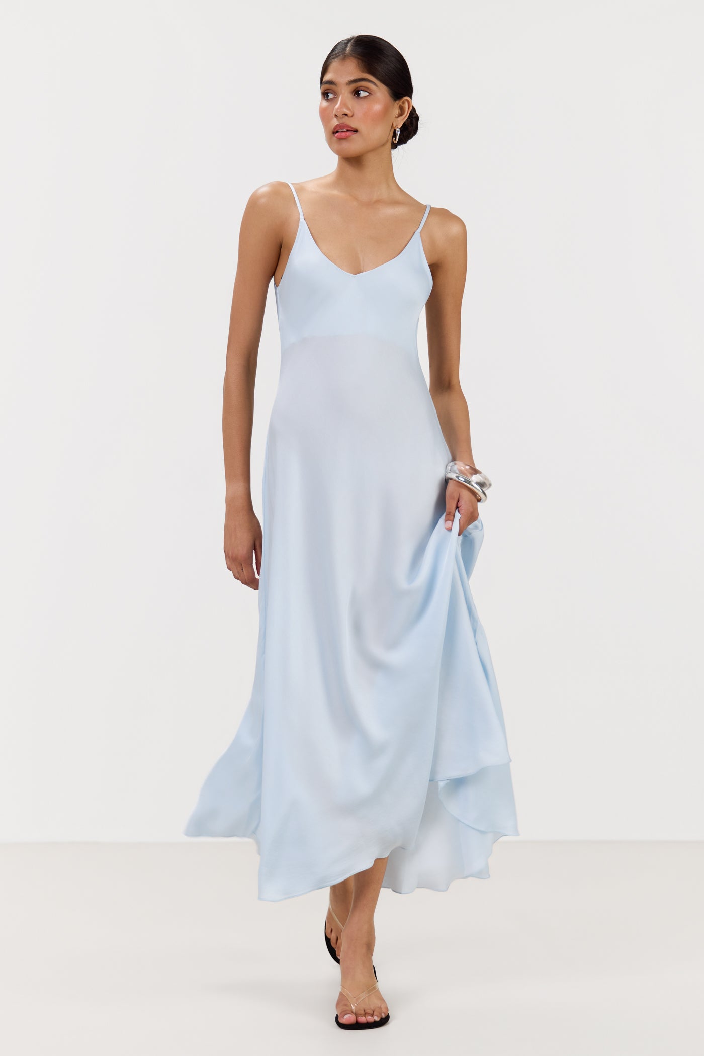 Anne Satin Slip Dress