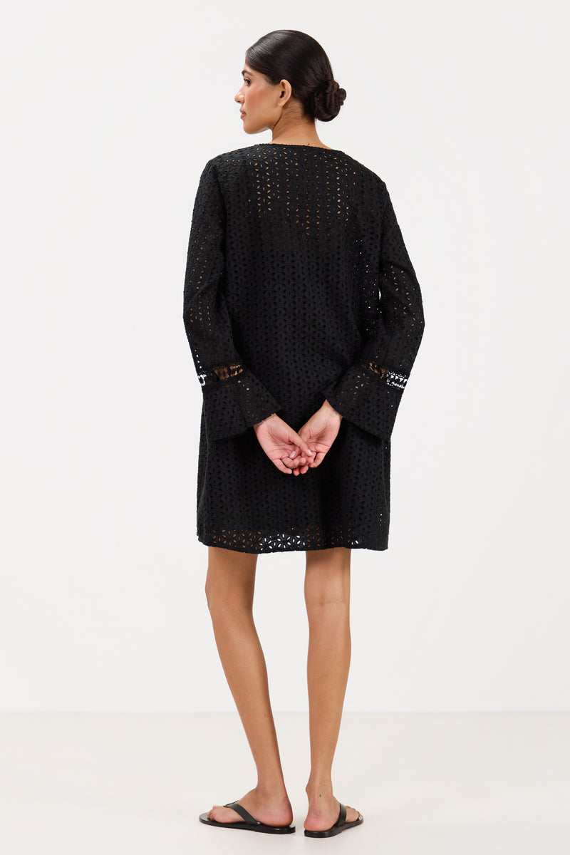 casual long sleeve black dress Kiara Cotton Women's Dress Boots | hugging midi dress with Color:01 Print meta-related-bridesmaid-prom-dresses