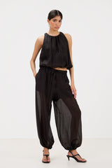 Jemima Balloon Trousers  | Black