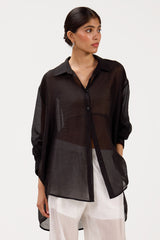Jemima Oversized Shirt | Black