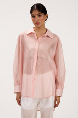 Jemima Oversized Shirt | Pastel Pink
