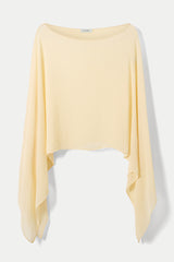Emberly Lightweight Poncho | Buttercream