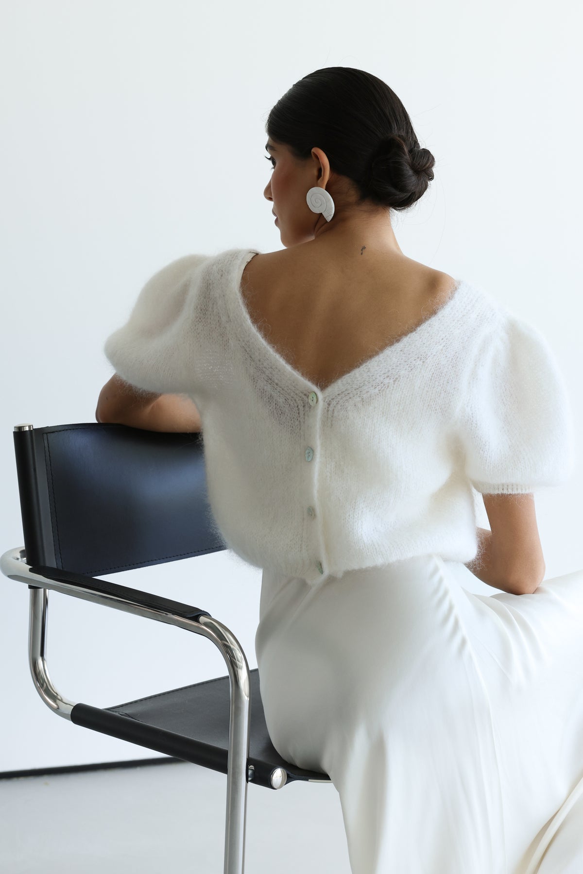 Camille Two-Way Cardigan | Ivory | Brushed Mohair Blend – JAKI