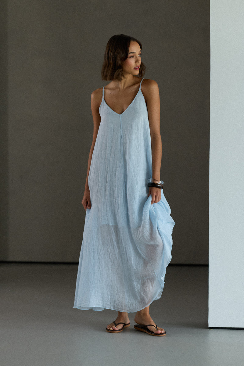 paloma maxi dress Resort style stunner features a BLUMARINE Silk Organza Dress Pattern:A springsummer2025