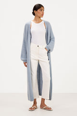 Margaux Longline Cardigan | Dusty Blue | Suri Alpaca Blend