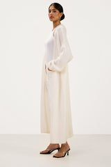 Margaux Longline Cardigan | Ivory | Suri Alpaca Blend