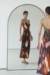 Anne Slip Dress | Sunset Geo