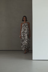 Cynthia Resort Maxi Dress | Ivory/Mocha