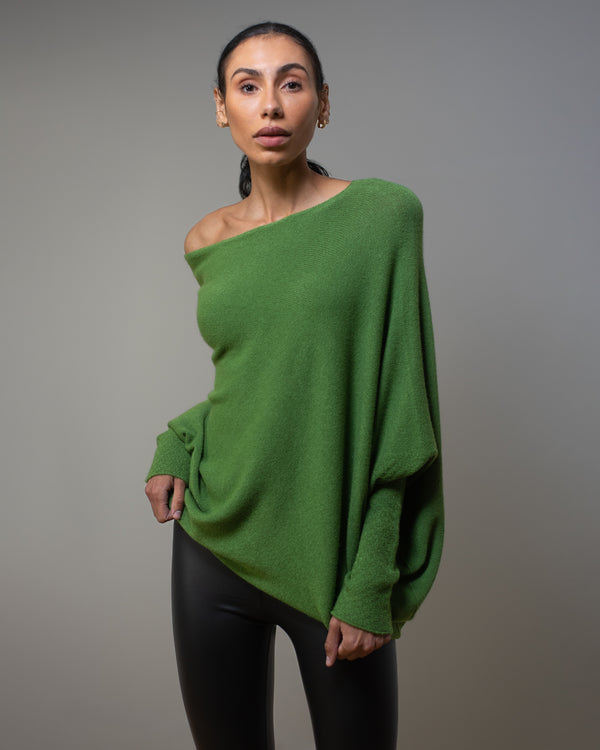LIMITED RESTOCK | Asymmetric Draped | Forest Green