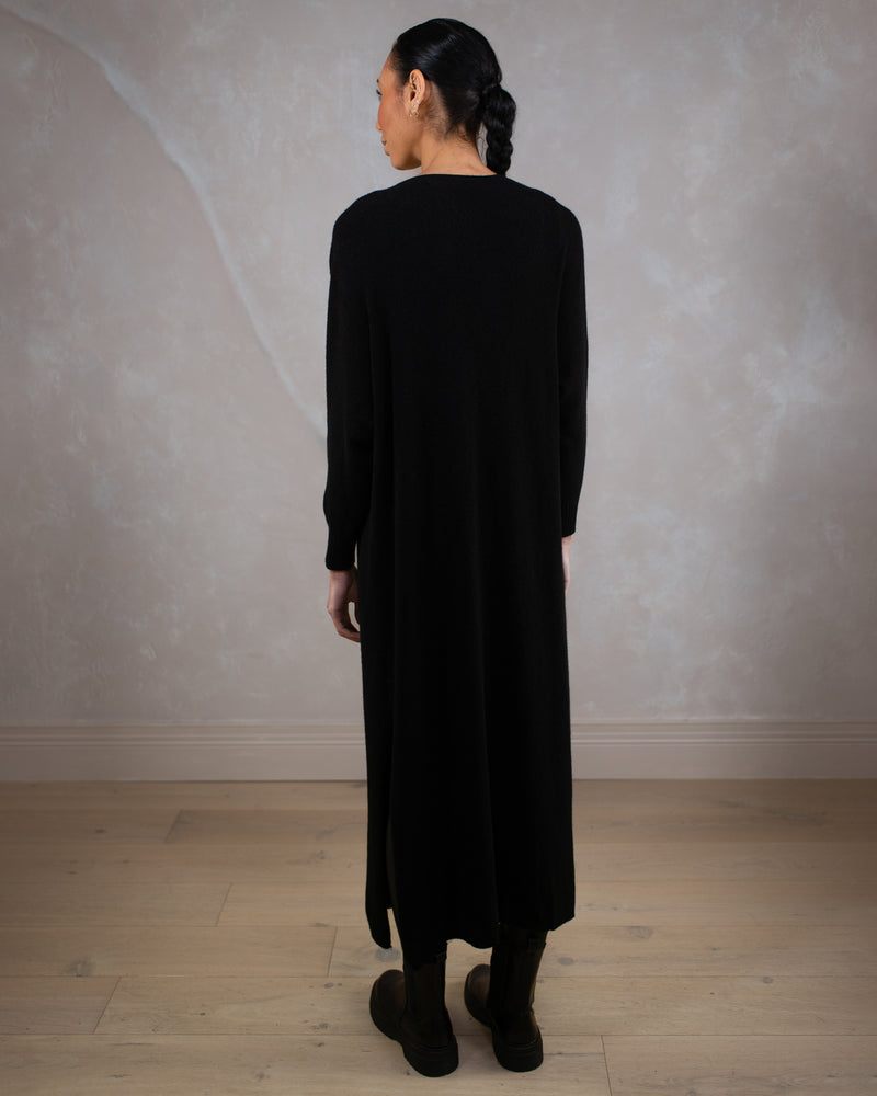 Longline Cardigan | Black